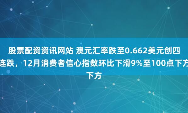股票配资资讯网站 澳元汇率跌至0.662美元创四连跌，12月消费者信心指数环比下滑9%至100点下方